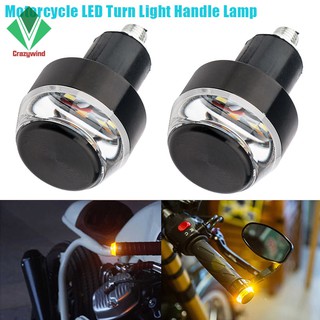 1 Pair Motorcycle Turn Signal Light Handle Bar End Indicator Blinker Handlebar LED Lamp (1)