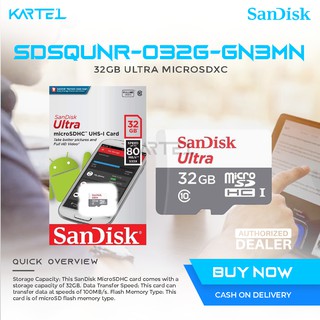 GENUINE Sandisk Ultra Micro SD SDHC 32GB 100MB/s SDSQUNR-032G Micro SD Memory Card