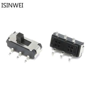 10pcs MSS22D18 MINI Miniature SMD Slide Switch 6Pin Handle Length 2MM Toggle Switch