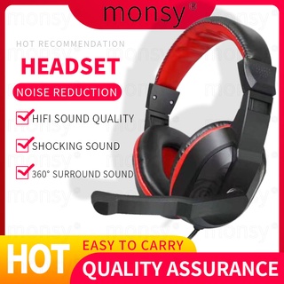 Headphone Wired Headphone Home Gaming Headphones Stereo Sound Headset With Microphone