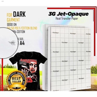 Printing & Photocopy Paper❁3G jet -opaque dark transfer paper a4 10sheet/pack