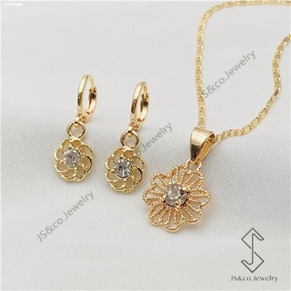 New products✼❡▽JS&CO jewelry 14K Saudi Gold Plated jewelry set-28