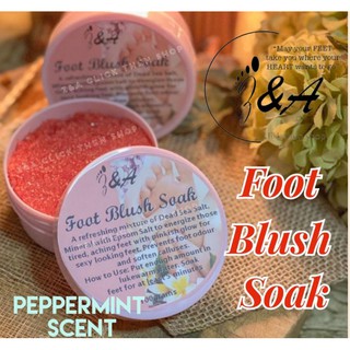 PEPPERMINT FOOT BLUSH SALT SOAK 100GRAMS FOR RELAXED AND PINKISH TOES