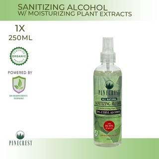 Pinecrest All Natural Sanitizing Alcohol w/ Moisturizing Plant Extracts 250ml (1PC)