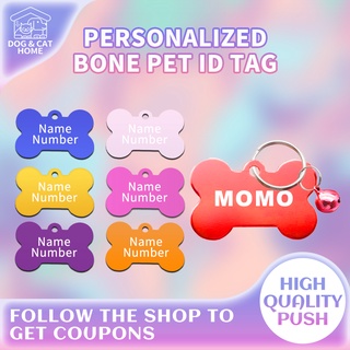 Custom Dog Tag Personalized Name Tag For Dog Bone Type Pet Tag Personalized Name Engraved ID Tags