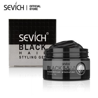 SEVICH 100g Temporary Hair Coloring Cream Black Covers White Hair Dye Wax