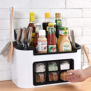 TI666 Spice rack storage box countertop-kitchen seasoning rack