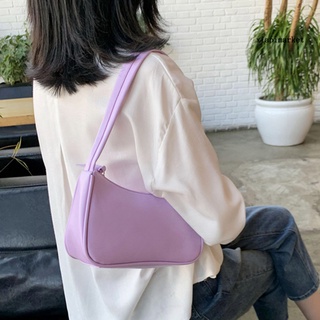ML_ Retro Solid Color Women Faux Leather Shoulder Underarm Crossbody Bag Handbag (2)