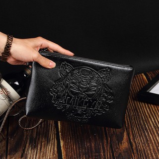 KENZO Fashion Men Leather Clutch Bag Leisure business zipper wallet xlPn (1)