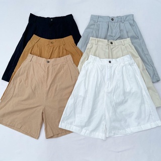 Linen Highwaist Bermuda Shorts•TIA_ngge