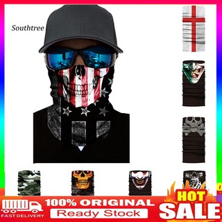 【COD】Clown Skull Tiger Camouflage Outdoor Cycling Face Neck Cover Gaiter Balaclava