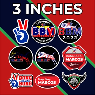 BBM Bong Bong Marcos Waterproof Stickers for Car/Motorcycle