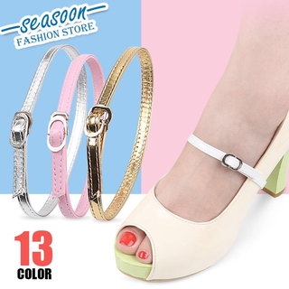 Womens Detachable Shoe Straps with Buckle, High Heels Anti Slip Shoe Strings Ankle Shoelace