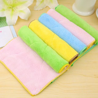 Microfiber Kitchen Towels Dish Cloth Absorbent Wiping Rags (2)