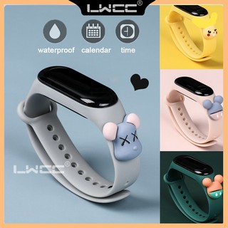 New Waterproof LED Digital Sport Wristband Fashion Cartoon Silicone Unisex Watch