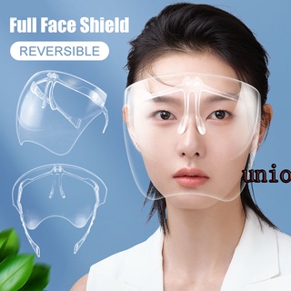 [ready stock] flip face shield Movable Full Face Shield anti frog transparent face mask HD Clear Acrylic unio