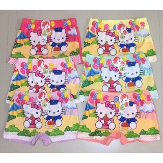 6pcs boyleg panty for kids/girls(3-7 yrs old) assorted colors