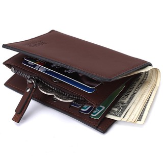 Business Travel Men Long Wallet Genuine Leather Wallet