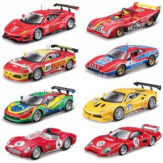 Bburago 1:43 Ferrari 488GTE 312P F430GT2 308GTB 458GT3 488 Challenge Static Die Cast Vehicles Collectible Model Racing Car Toys