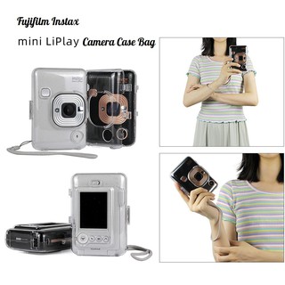 PVC Camera Case for Fujifilm Instax Mini Liplay Camera, Sturdy Hard, Transparent, Carton Box Packed (2)