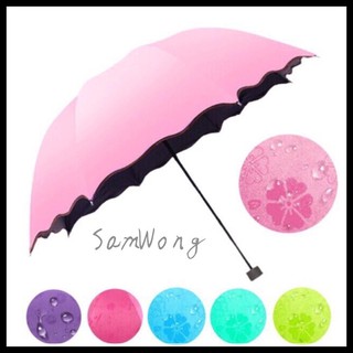 Magic UV Folding Sun / Rain Windproof Flowering Umbrella(COD)