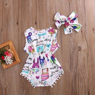 ⚡⏰⚡✨KIDSUP-Infant Baby Girls Clothes Painting Romper (3)
