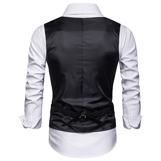 4 Color Pc Korean Slim V Collar Vest Suit Material Solid Color Suit Vest (3)
