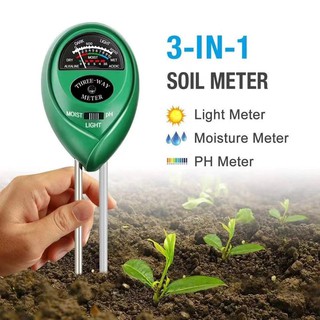 【Hot】3 in1 Soil Tester Water PH Moisture Light Test Meter Kit For Garden Plant Flower