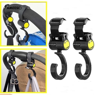 COD!!!Ameesi 2Pcs Baby Buggy Clips Strong Strap Car Seat Back Carriage Stroller Hanging Hooks