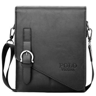 Vicuna Polo Men's Handbag Business Casual Leather Sling Bag