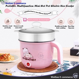 ✴✁WG Portable Multifunction Mini Hot Pot Electric Rice Cooker Steamer