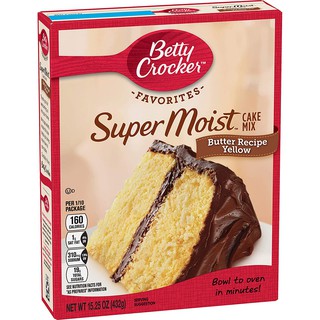 Betty Crocker Super Moist Butter Yellow Cake Mix, 432g