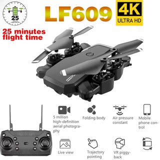 (Free Storage Bag) Original LF609 Mini Drone HD 4K Foldable Wifi FPV 2.4GHz 6-Axis RC 4 Channels (1)