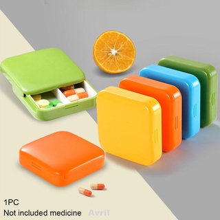 2 Grid Container Organizer Storage Case Tablets Pill Box
