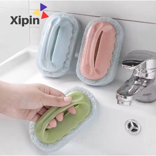 Plastic Cleaning Brush Sponge Brush Kitchen Toilet Bathroom Tile Decontamination Tub Brush Cleaning