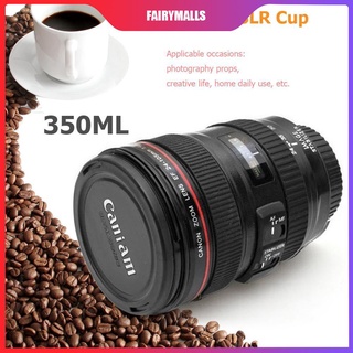 【Spot sale】 Fa Cups SLR Camera Lens Shaped Mugs 350lm Stainless Steel Drinkware