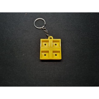 3D Printed Mechanical Keyboard Switch Fidget Keychain Slot Tetris Block/Smashboy/Square (4 Slots) (2)