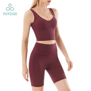 FUYOGI Nylon Quick-Drying Sports Yoga Suit Suit Female 2020 Spring New Sports Fitness Clothes Quick-Drying Sports Two-Piece Suit