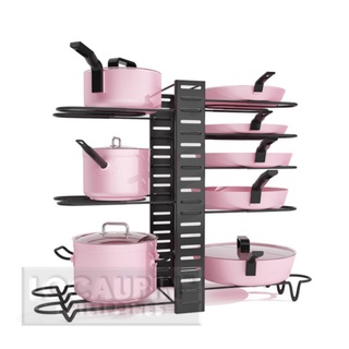 Kitchen Pots and Pan Organizer Stainless Steel Rack