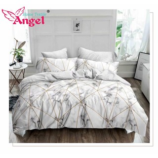 4 in 1 Bedsheet Set Modern Pattern Design Bed Linen Soft Duvet Cover Flat Sheet Pillowcase C-570 (3)