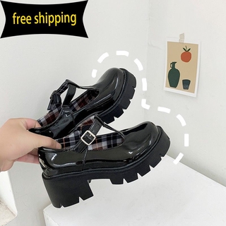 Mary Jane Shoes 2020 New Spring College Style Korean Edition Versatile Student Thick Soled Japanese Jk Small Leather Shoes for Women COD free shipping in stock (1)