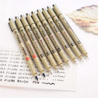 Pigma Micron Individual Drawing Pens Markers Pen Sketch Marker (SIZE-005/01/02/03/04/05/08/1/BR/PN)