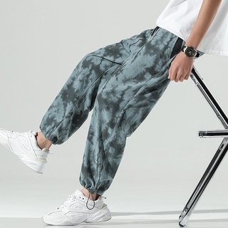 ﹍✺❀Pants men s summer casual men s trousers sports pants ice tow trousers autumn trousers camouflage