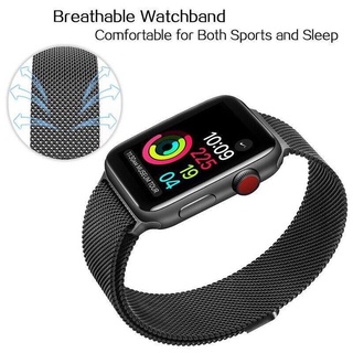 Watch clasp☁✳Apple watch band 38(40)mm 42(44)mm milanese magnetic clasp strap iwatch series 6/SE/5/4 (2)