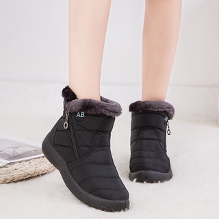 Women's Ankle Boots warm Snow Fur Boots Winter Shoes For Women Waterproof Padded Boots Footwear