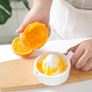 Hand Juicer Plastic Lemon Lime Oranges Squeezer with Bowl Juicer Squeezer (A) (1)
