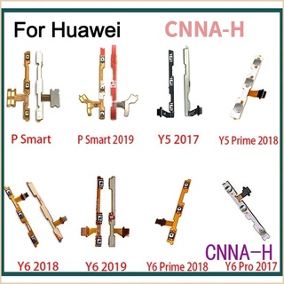 New Huawei Y5 Y6 Y7 Pro Y9 Prime p smart 2017 2018 2019 Power on/off Switch Button Side Key Volume Up Down Flex Cable