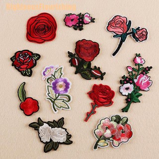 【RF】COD✔11PCS Flower Patches Applique Embroidered Iron on Patch for Clothes Accessories