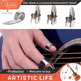Guitar Thumb Finger PickGuitar Thumb Finger Pick 4pcs/Set Stainless Steel 1 Thumb And 3 Finger Nail