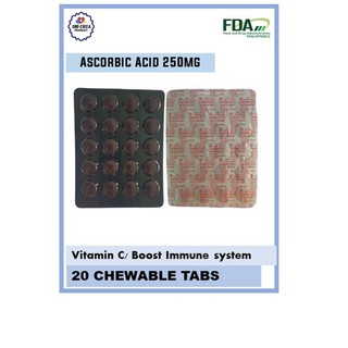 Ascorbic Acid (MD-CEE) for teens 250mg Chewable tablets